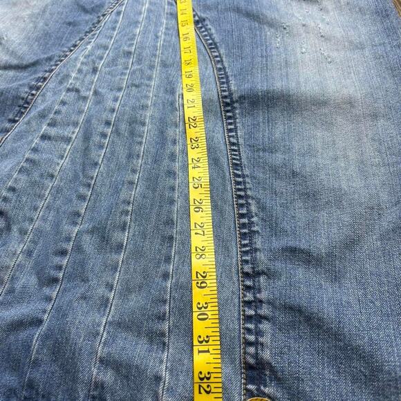 y2k Old navy size 18 plus  special edition distressed Blue denim maxi skirt - Picture 4 of 5